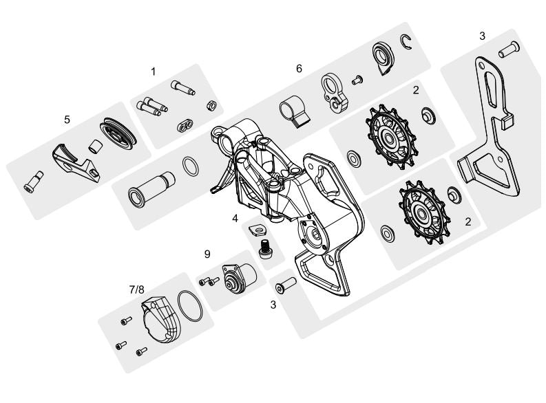 EVO 7 Derailleur Parts