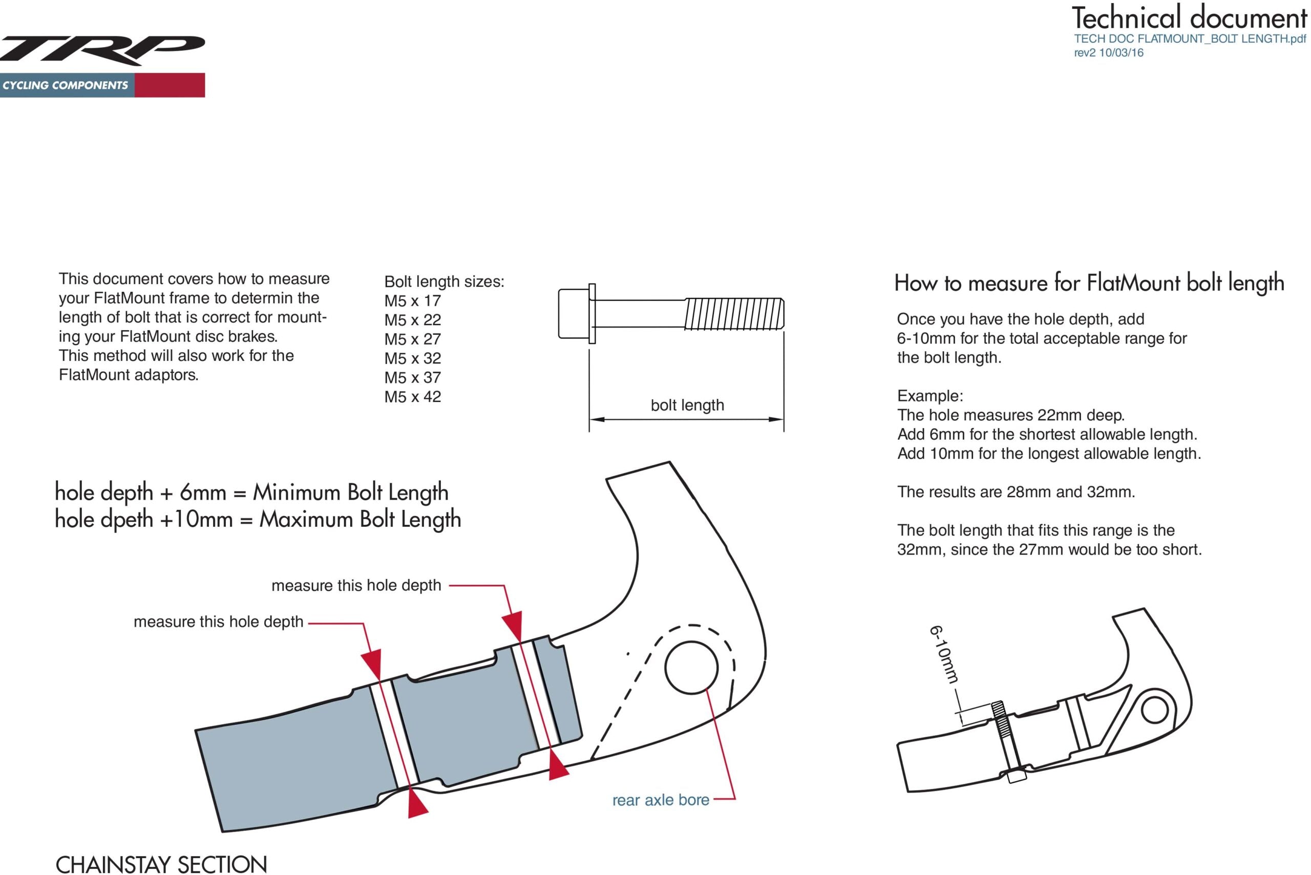 Flat Mount Bolts