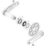 EVO Alloy Crankset Parts - TRP Chainring Lock ring